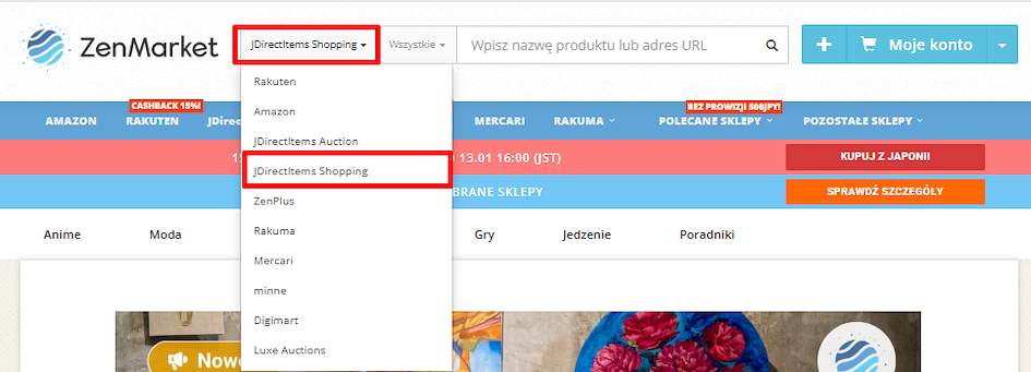 Jak kupować z JDirectItems Shopping z Zenmarket