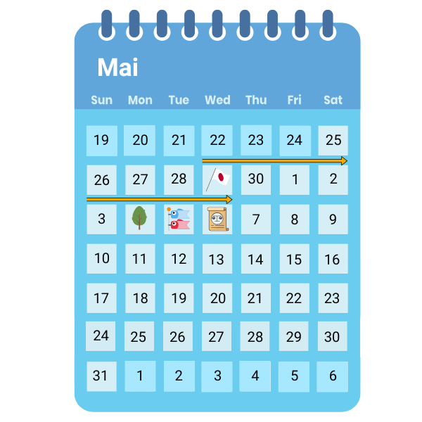 Calendrier fGolden Week 2025