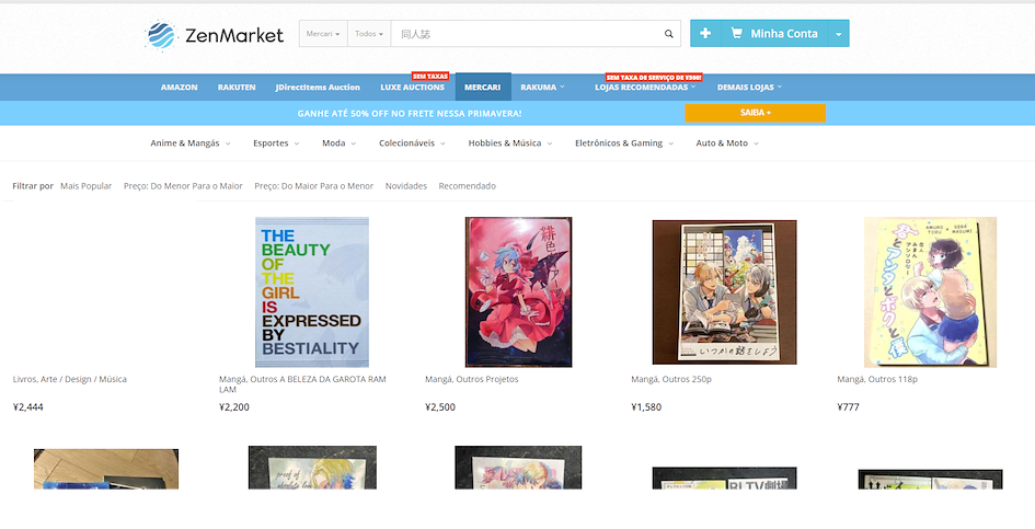 resultados de busca por doujinshi na zenmarket