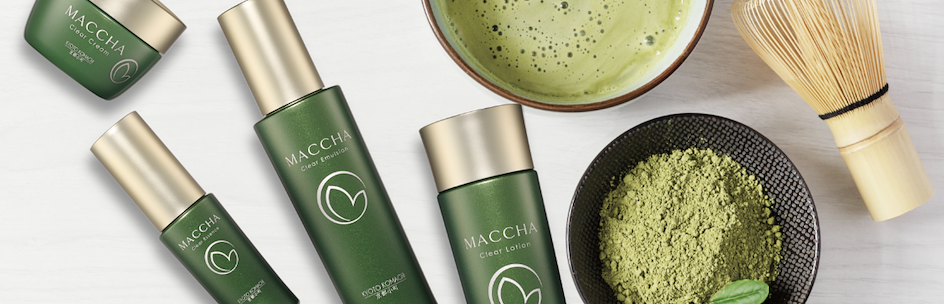 cosm&eacute;ticos com matcha