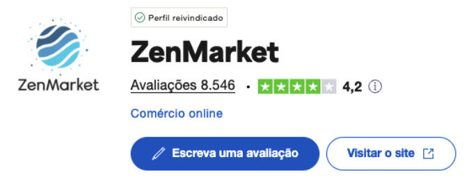 Avalia&ccedil;&otilde;es da ZenMarket no Trustpilot