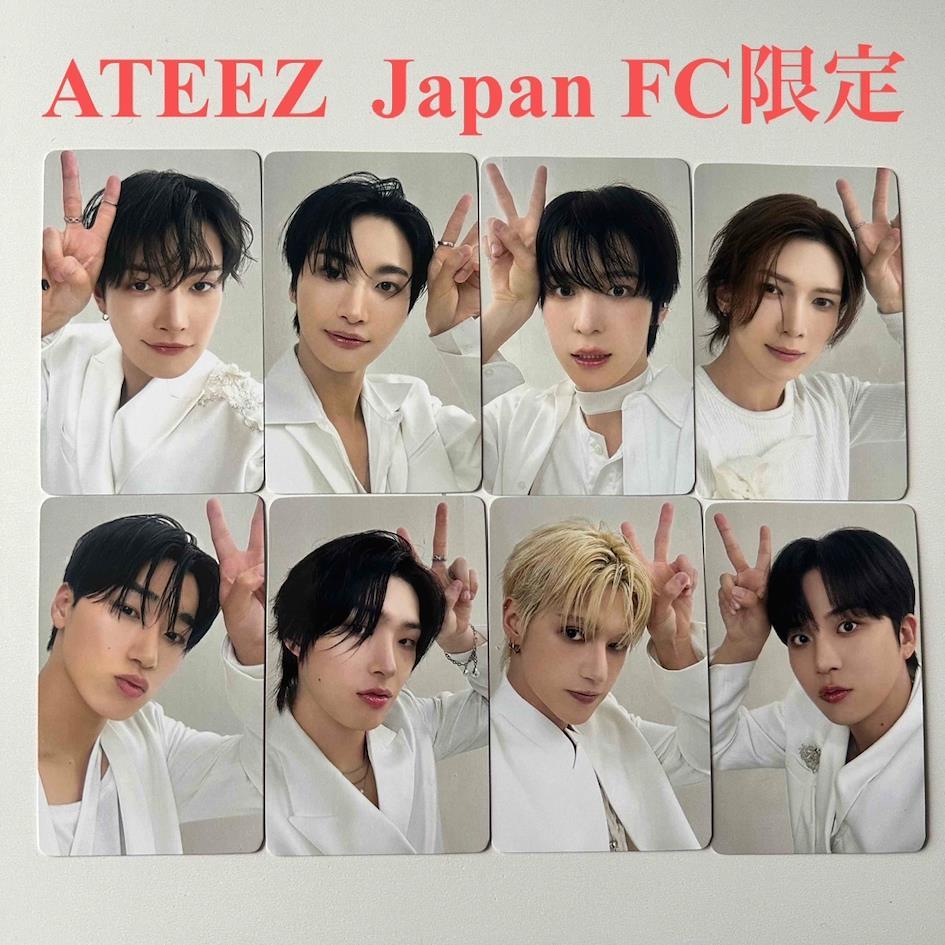 Set complet de photocards ATEEZ r&eacute;serv&eacute; au fan club japonais (Japan FC limited), &eacute;dition exclusive distribu&eacute;e au Japon