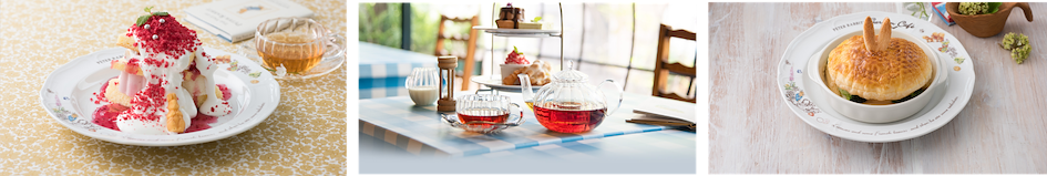 Menu do café do Peter Rabbit