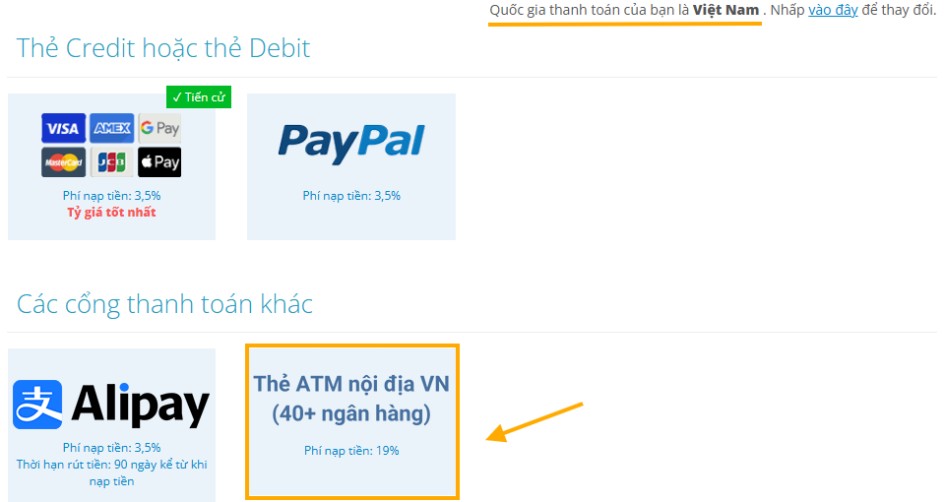 C&aacute;c phương thức thanh to&aacute;n hỗ trợ tại ZenMarket