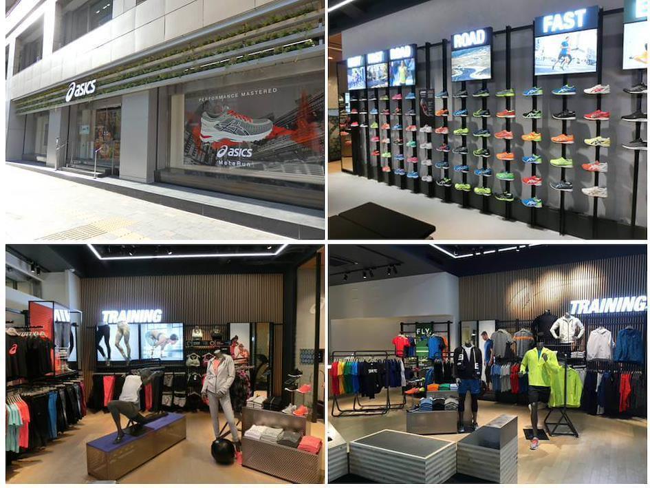 Front view of ASICS Store Tokyo in Ginza