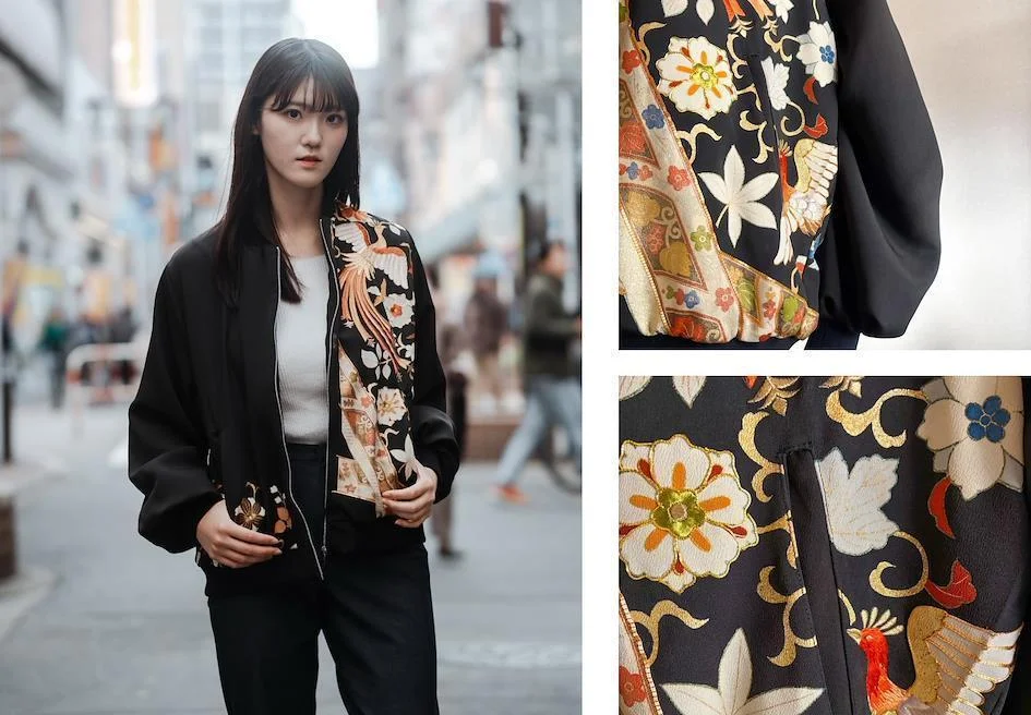 veste blouson kimono