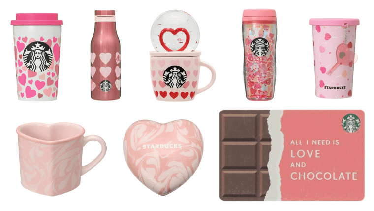 Starbucks Valentines merchandise