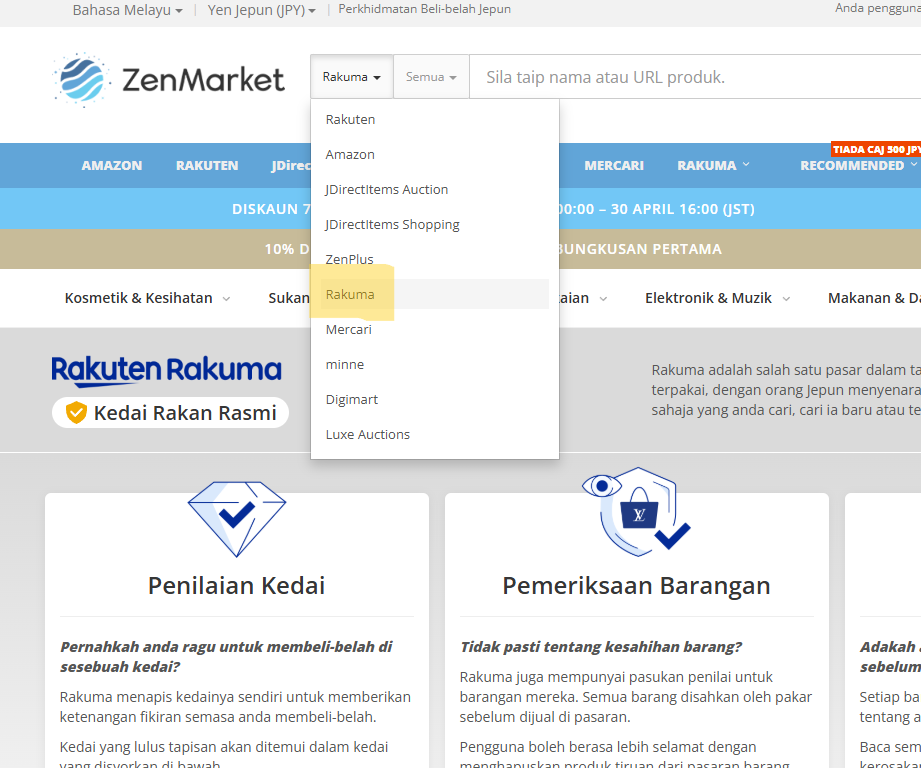Membeli di Rakuma Jepun kini mudah dengan ZenMarket!