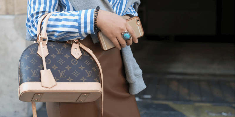 Women Holding Designer Bag 