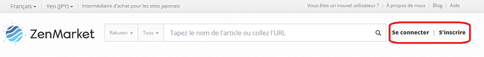 Inscription ZenMarket