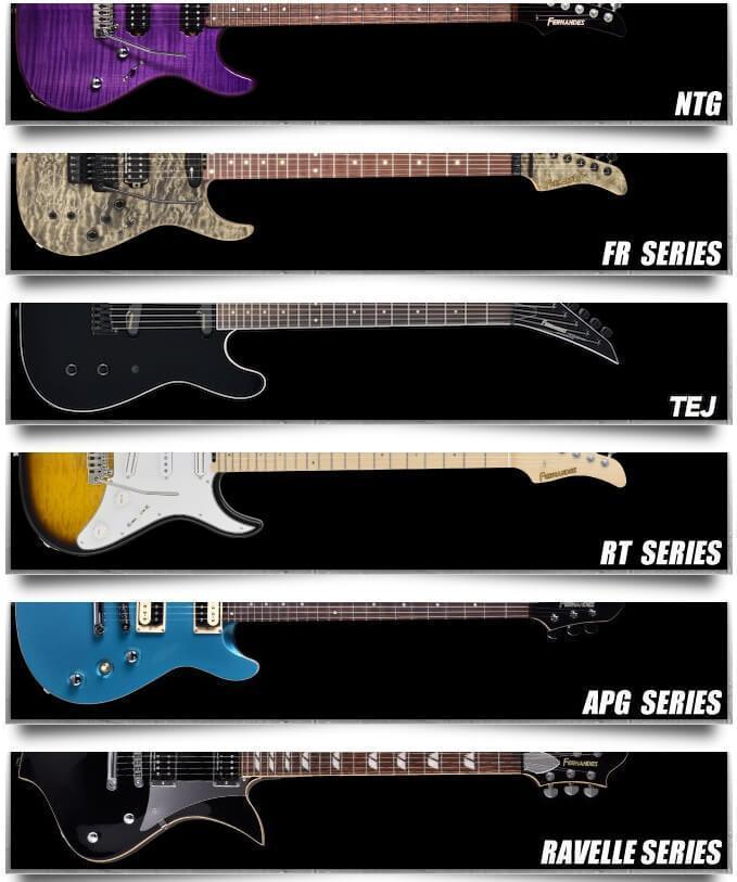 Fernandes Guitars Types