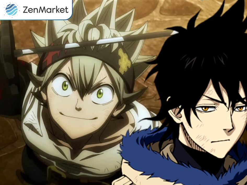 Asta v&agrave; Yuno tại l&agrave;ng Hage trong Black Clover
