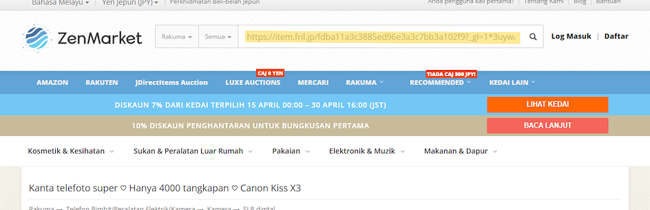 Membeli di Rakuma Jepun kini mudah dengan ZenMarket!