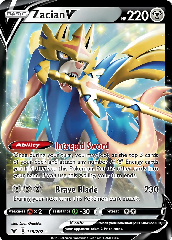 Carte Pokémon japonaise Zacian V