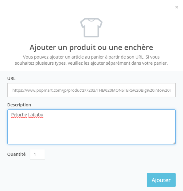 Achats d'article Pop Mart sur ZenMarket