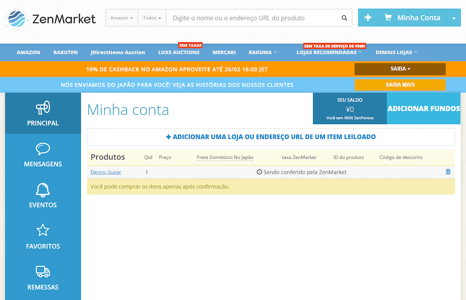 Envio e Entrega