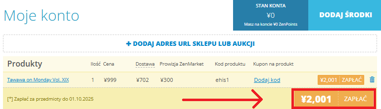 potwierdź płatność