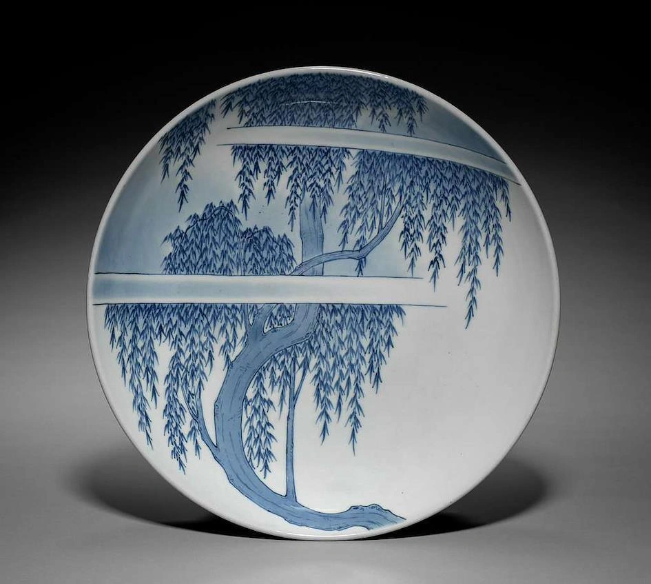 Ceramic plate from the Edo period