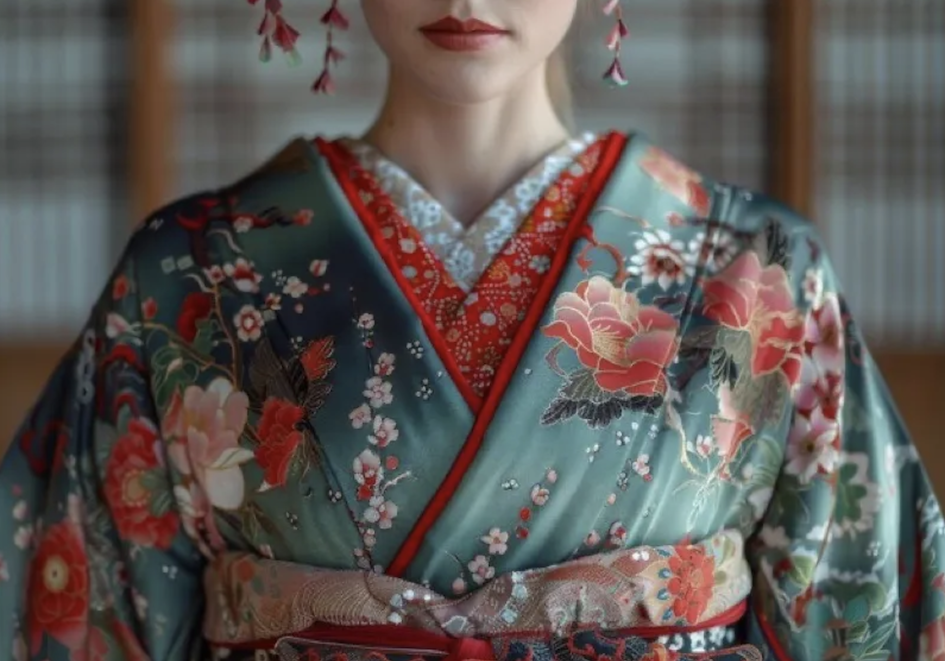 Femme portant un kimono