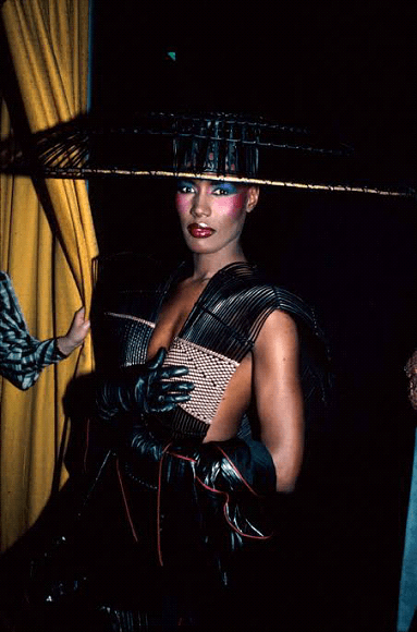 Grace Jones in Issey Miyake