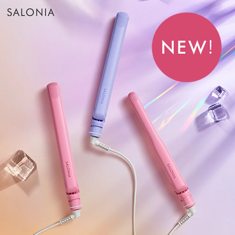 SALONIA推出的春夏限定粉色系列直髮夾