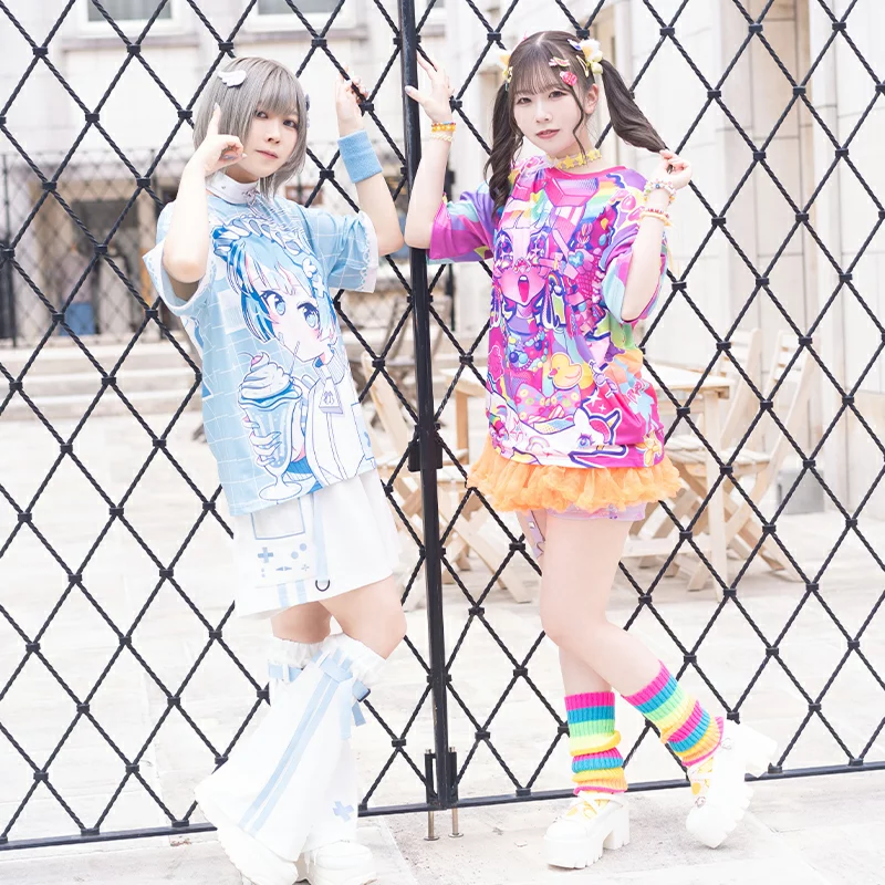 Palette colorée du style decora kei
