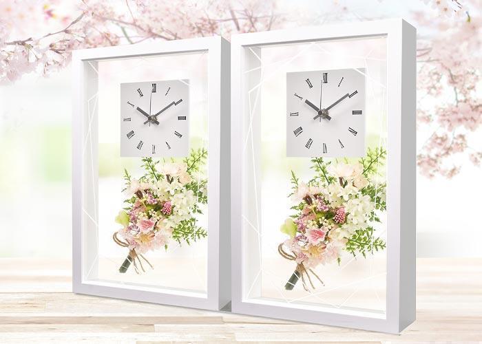 2021年最新おすすめ桜グッズ:桜フラワークリアクロック