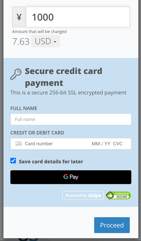 إضافة رصيد لحساب تسوق ZenMarket عبر Google Pay