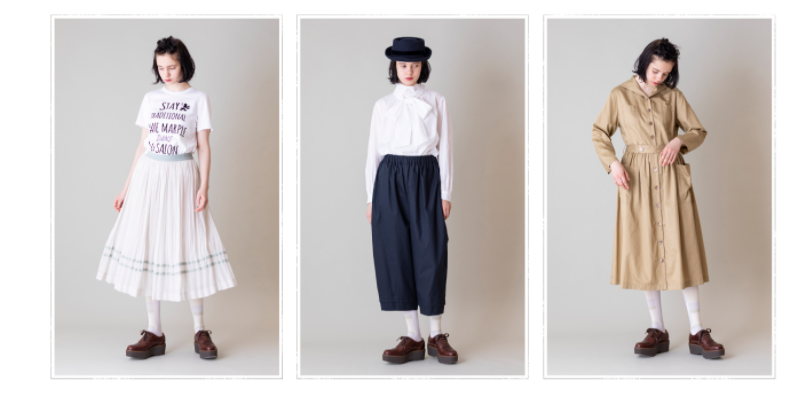 Tres modelos mujeres luciendo ropa de la marca Jane Marple