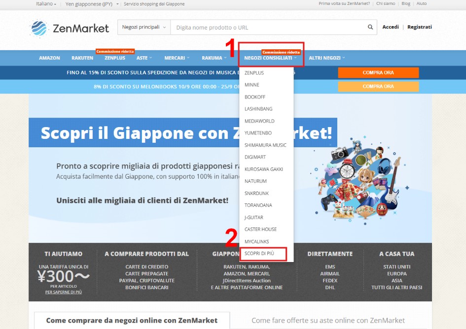 Negozi Consigliati tramite ZenMarket