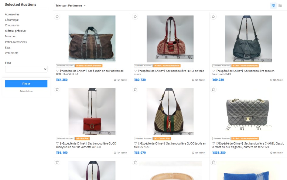 bit on Selected Auctions