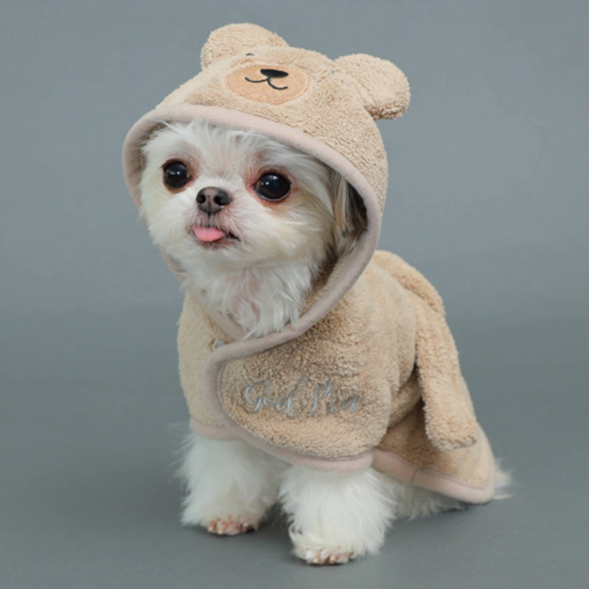 Fluffy bathrobe