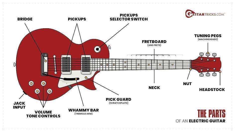 terminology of an electric guitar