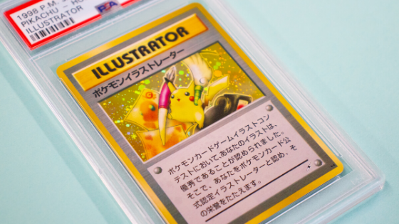 Super rare Pikachu Illustrator Pokemon Card front view