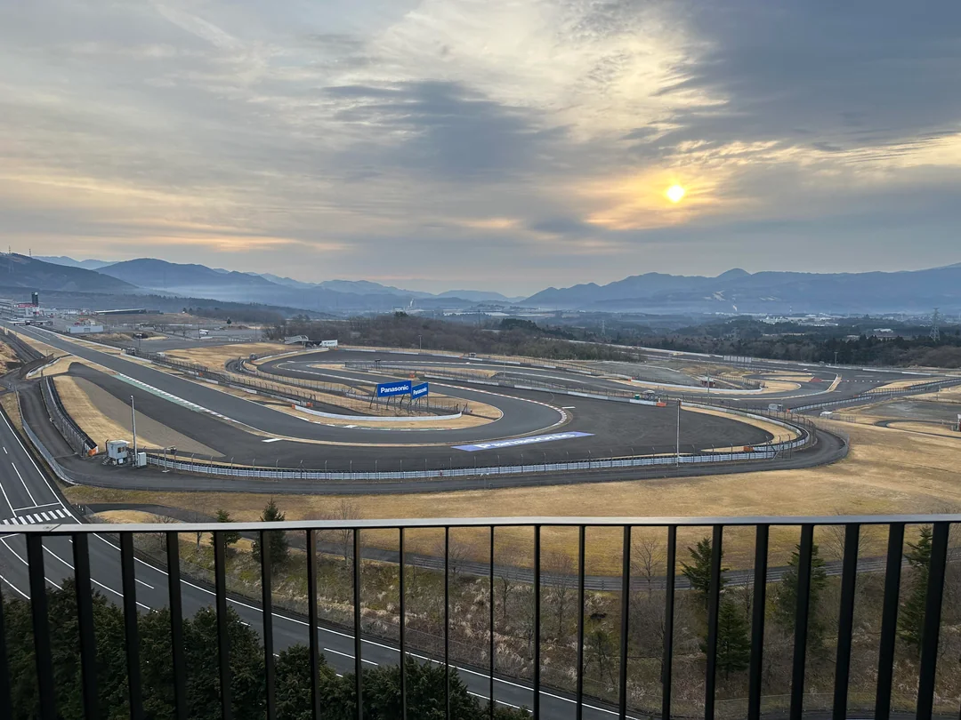 Fuji Speedway, a famous racetrack near Mount Fuji, known for its historical motorsport events.