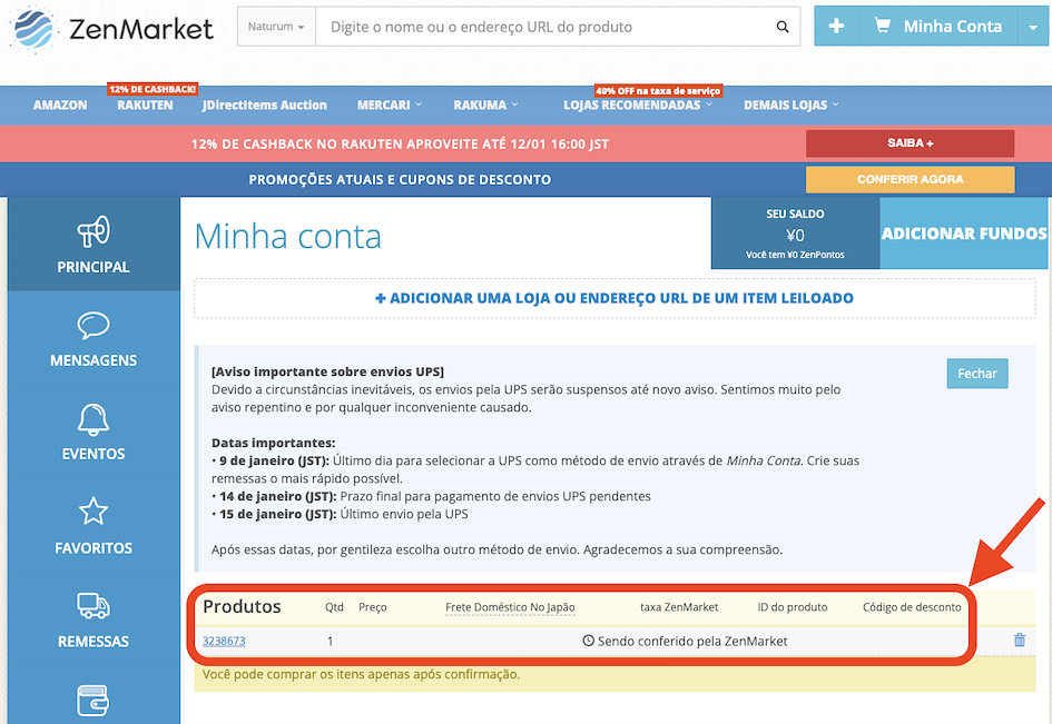 confirme sua compra