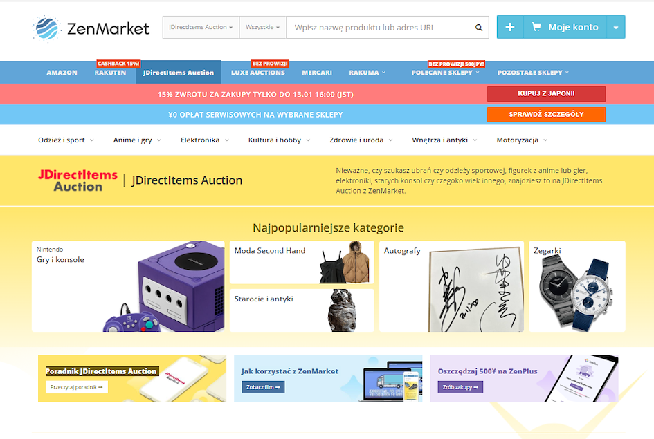 JDirectItems Auction na ZenMarket