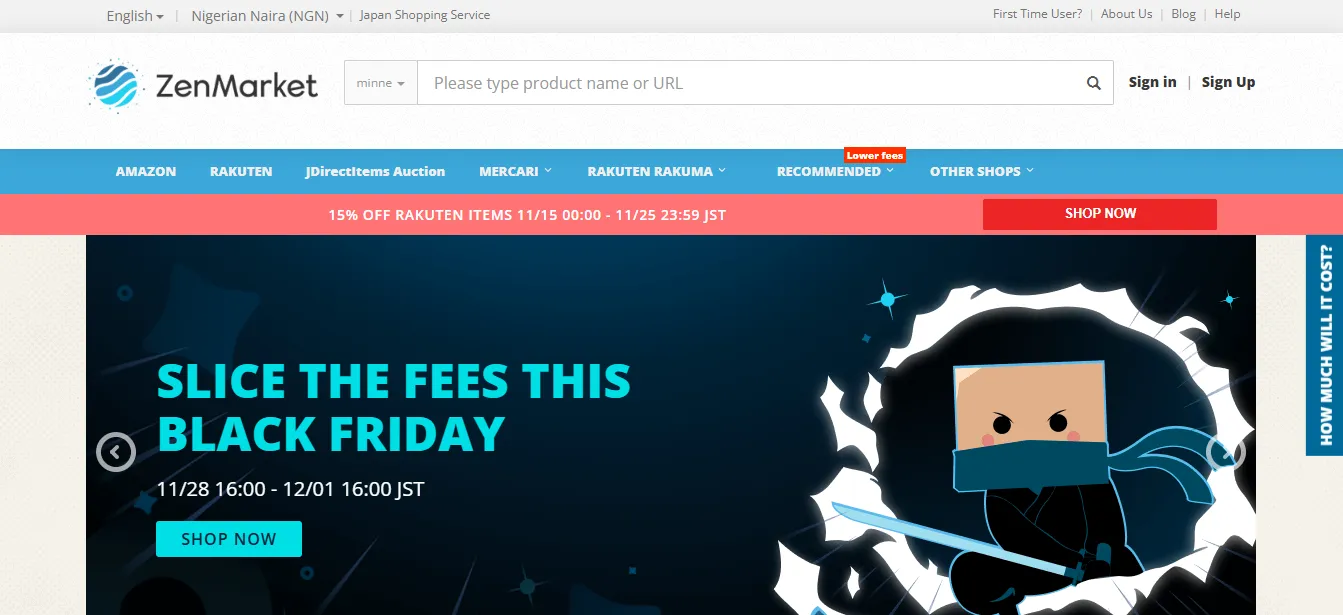ZenMarket Homepage