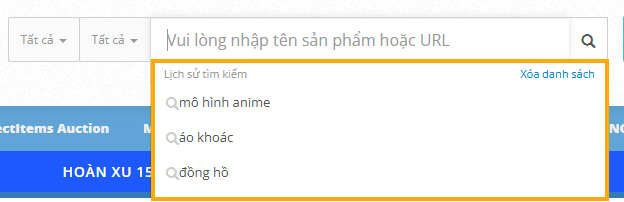 Lịch sử tìm kiếm
