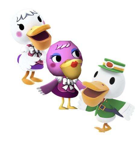Personagens Nostálgicos de Animal Crossing Original: Pelly, Phyllis, e Pete