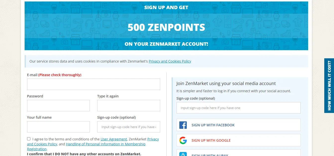 Sign up