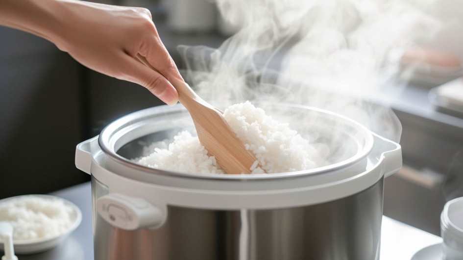 Cơm nấu bằng nồi cơm điện Nhật