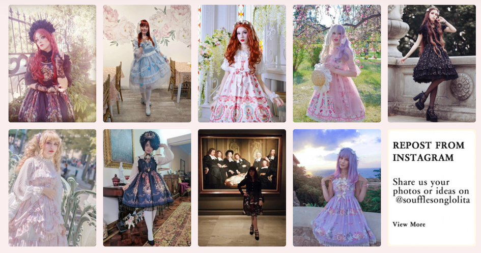 Un collage de diferentes vestidos de la marca Souffle Song lucidos por unas hermosas modelos