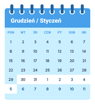 kalendarz święta 2025