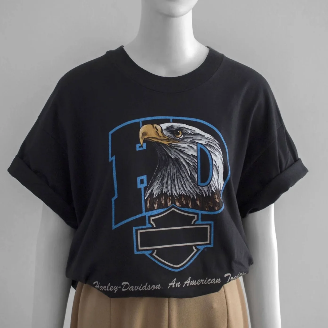 1990s Harley-Davidson tee with eagle graphic