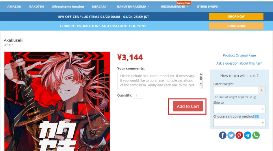 Add Items to Your Cart