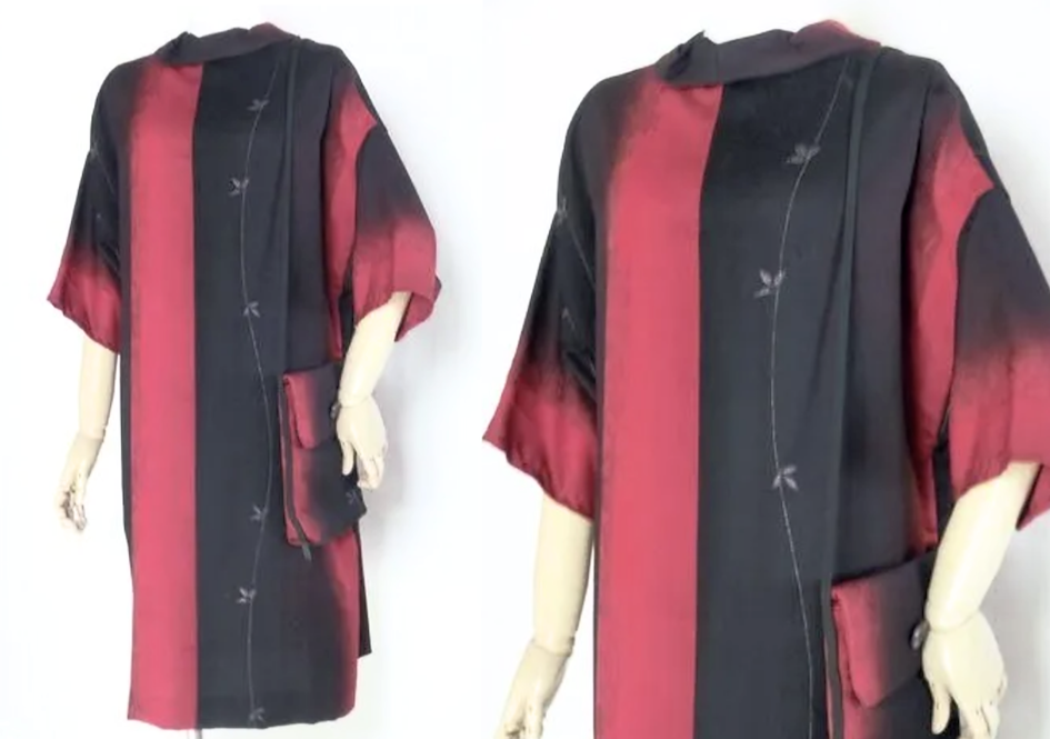 Chemise confectionnée dans un tissu de kimono recyclé