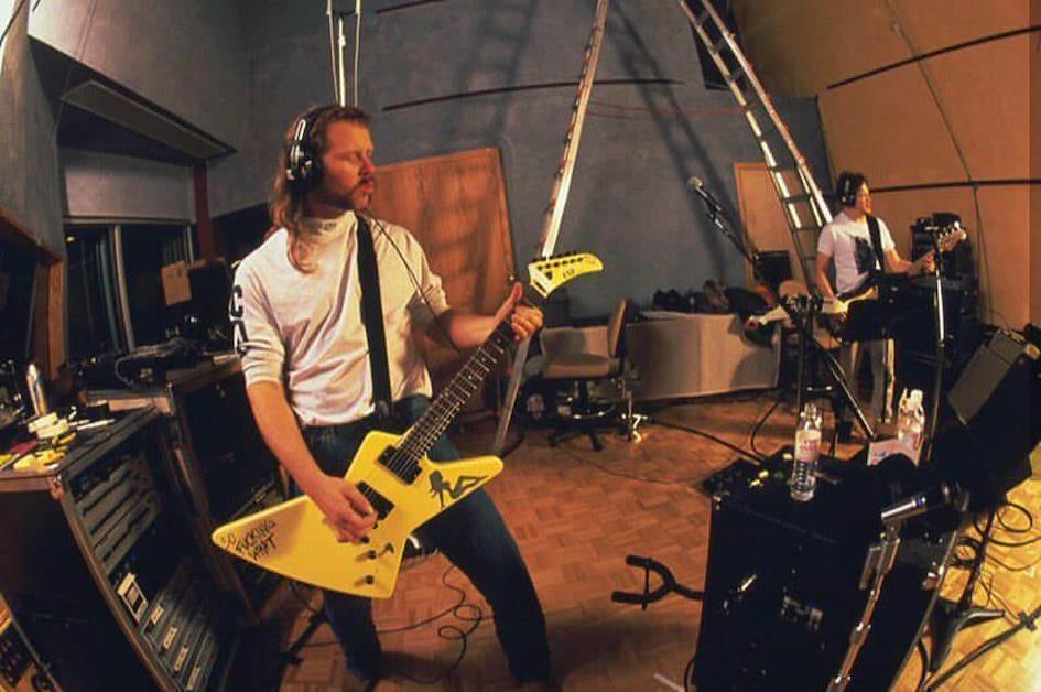 Guitarra japonesa vintage ESP MX220 Explorer de James Hetfield Metallica