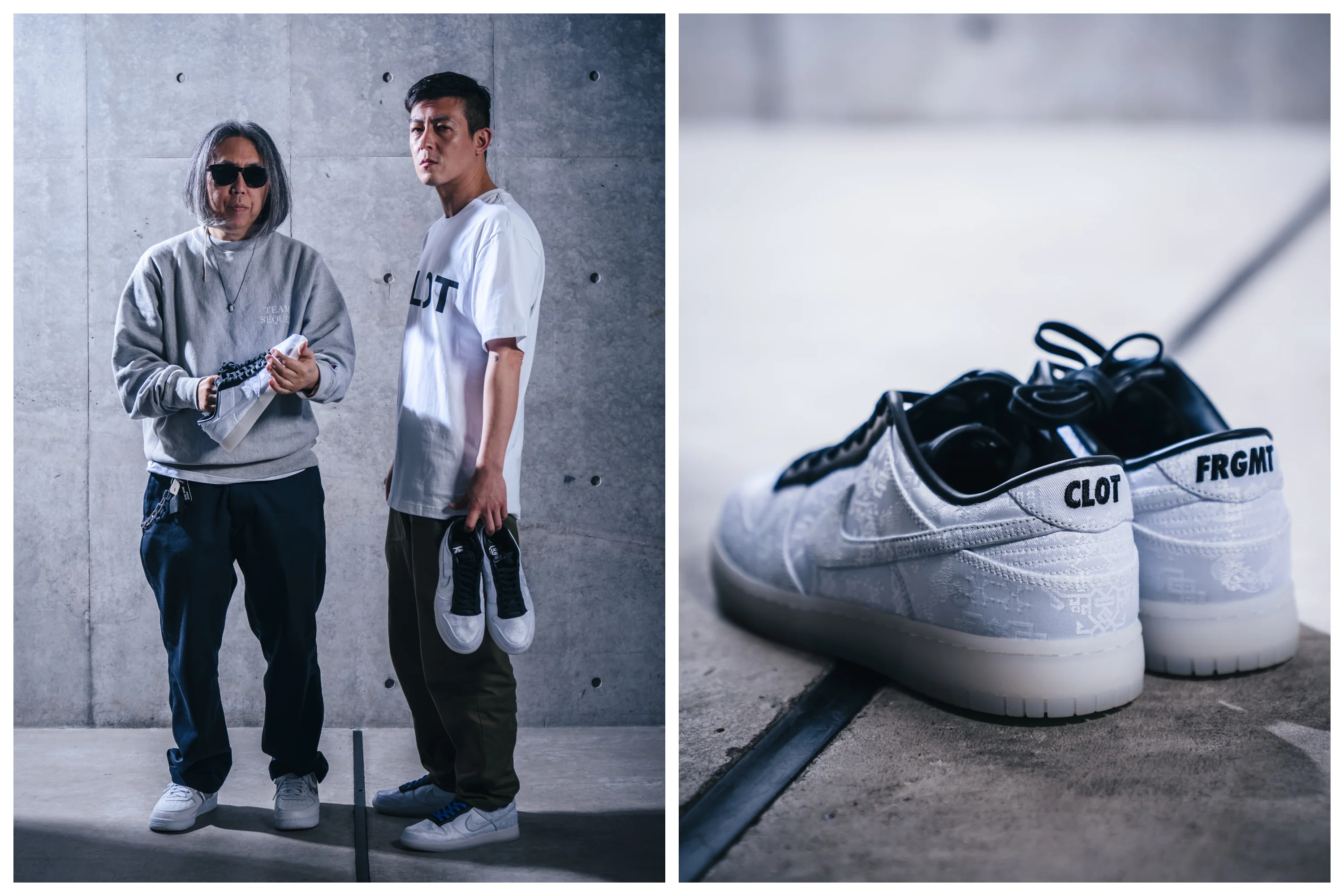 Hiroshi Fujiwara et Edison Chen pour la collaboration avec Nike
