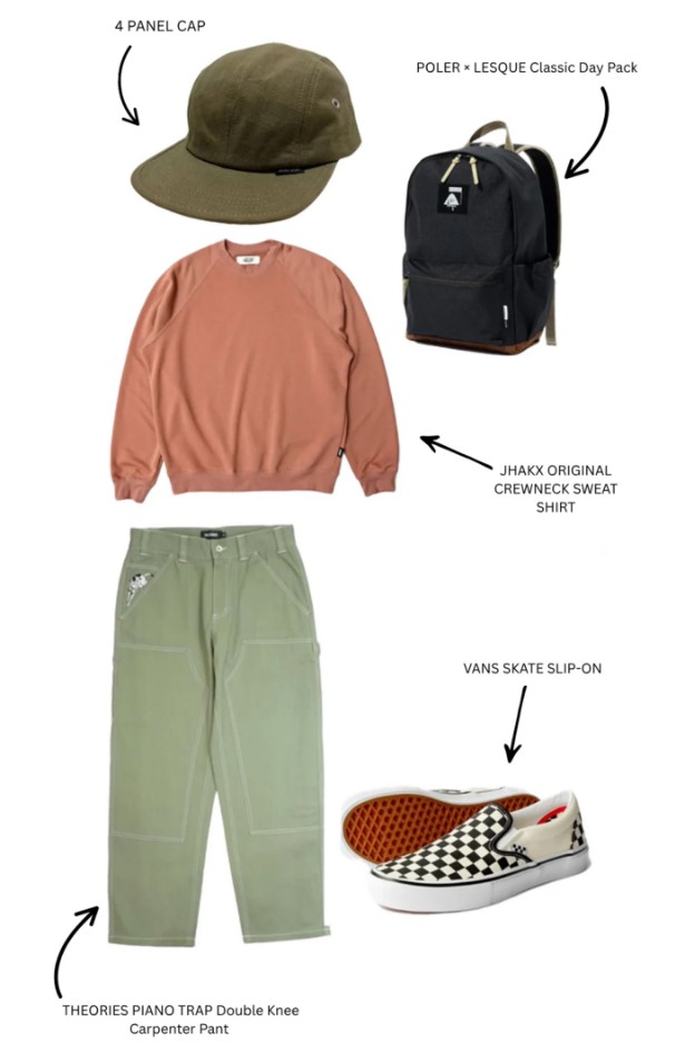 Stylish Japanese streetwear outfit